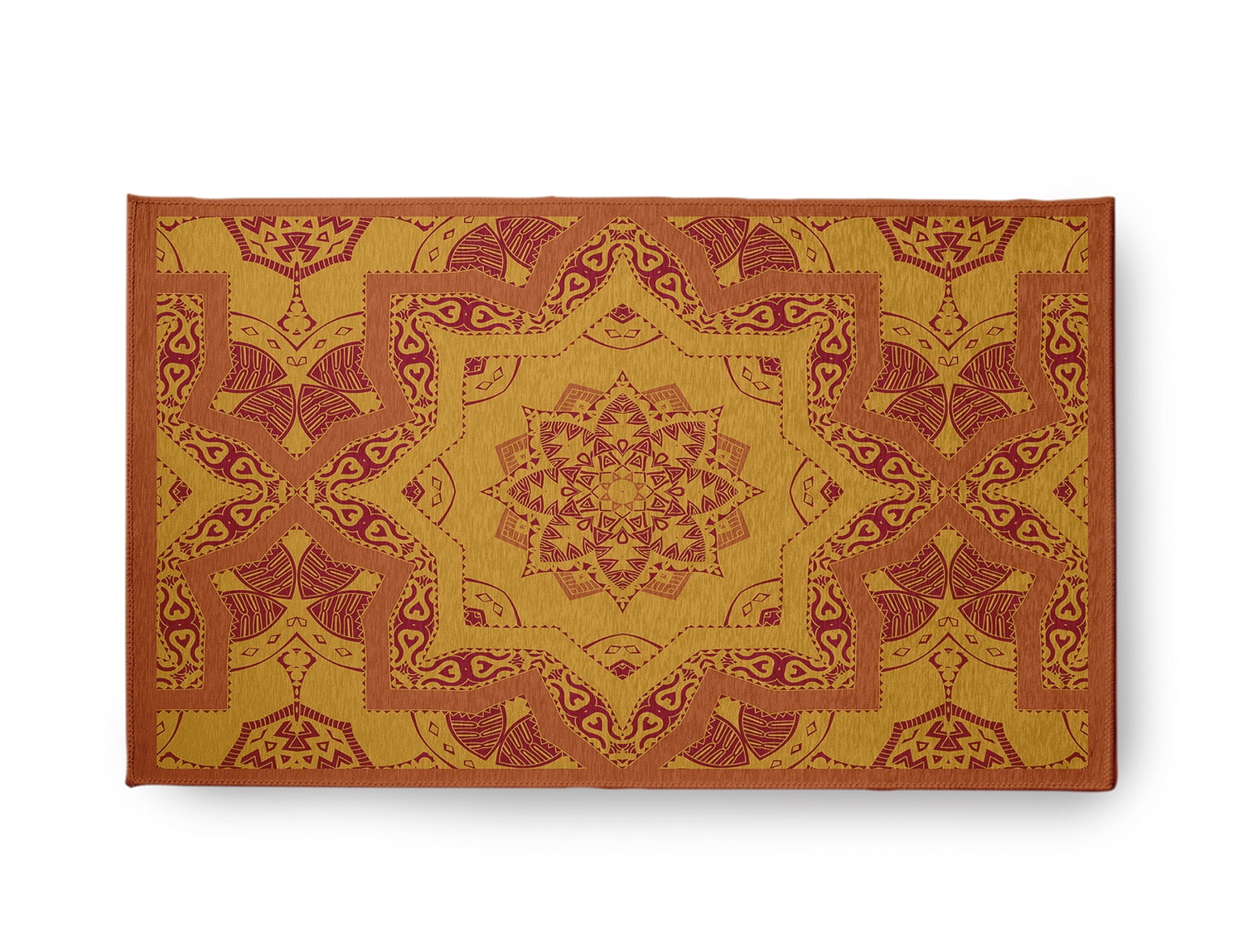 Free Shipping! Simply Daisy 18x30 Nutmeg Shawl Rug Colorful Artistic ...