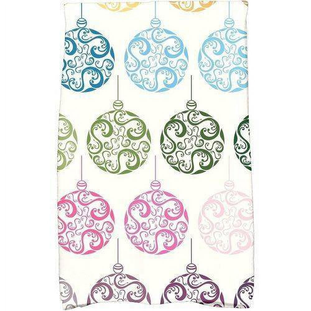 Simply Daisy 18" x 30" Painterly Bulbs Holiday Geometric Print Kitchen Towel