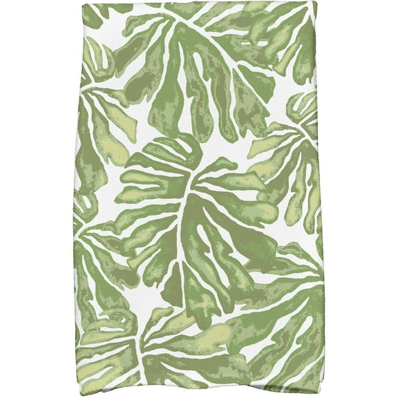 Simply Daisy 18" x 30" Palm Leaves Floral Print Kitchen Towel