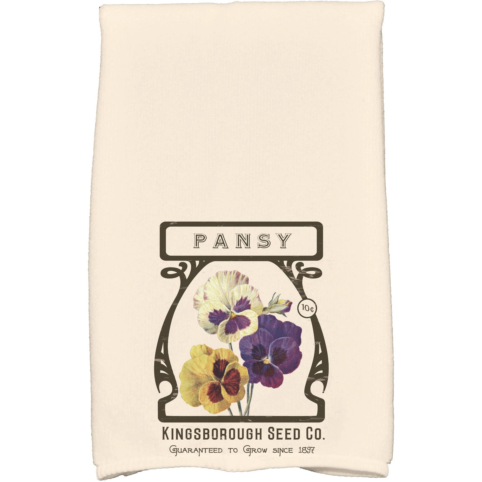 Simply Daisy 18" x 30" Pansy Floral Print Kitchen Towel