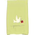 thumbnail image 1 of Simply Daisy 18" x 30" Peace Dove Holiday Animal Print Kitchen Towel, 1 of 2