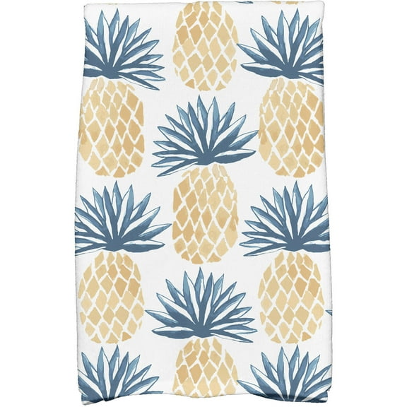 Simply Daisy 18" x 30" Pineapple Stripes Geometric Print Kitchen Towels