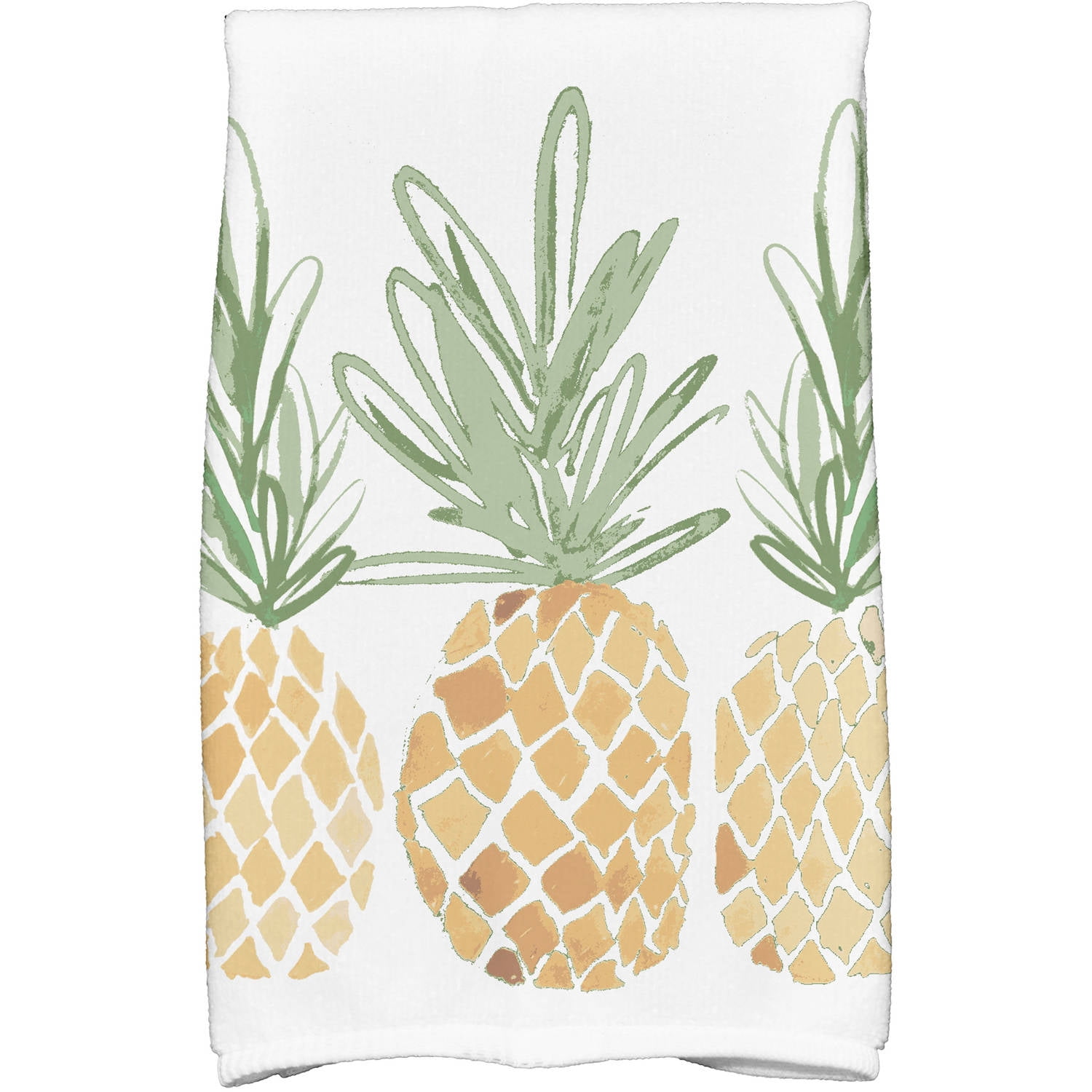 Simply Daisy 18" x 30" Pineapples Geometric Print Kitchen Towel