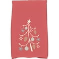 thumbnail image 1 of Simply Daisy 18" x 30" Pinecone Tree Holiday Geometric Print Kitchen Towel, 1 of 2