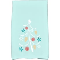 Simply Daisy 18" x 30" Pinecone Tree Holiday Geometric Print Kitchen Towel