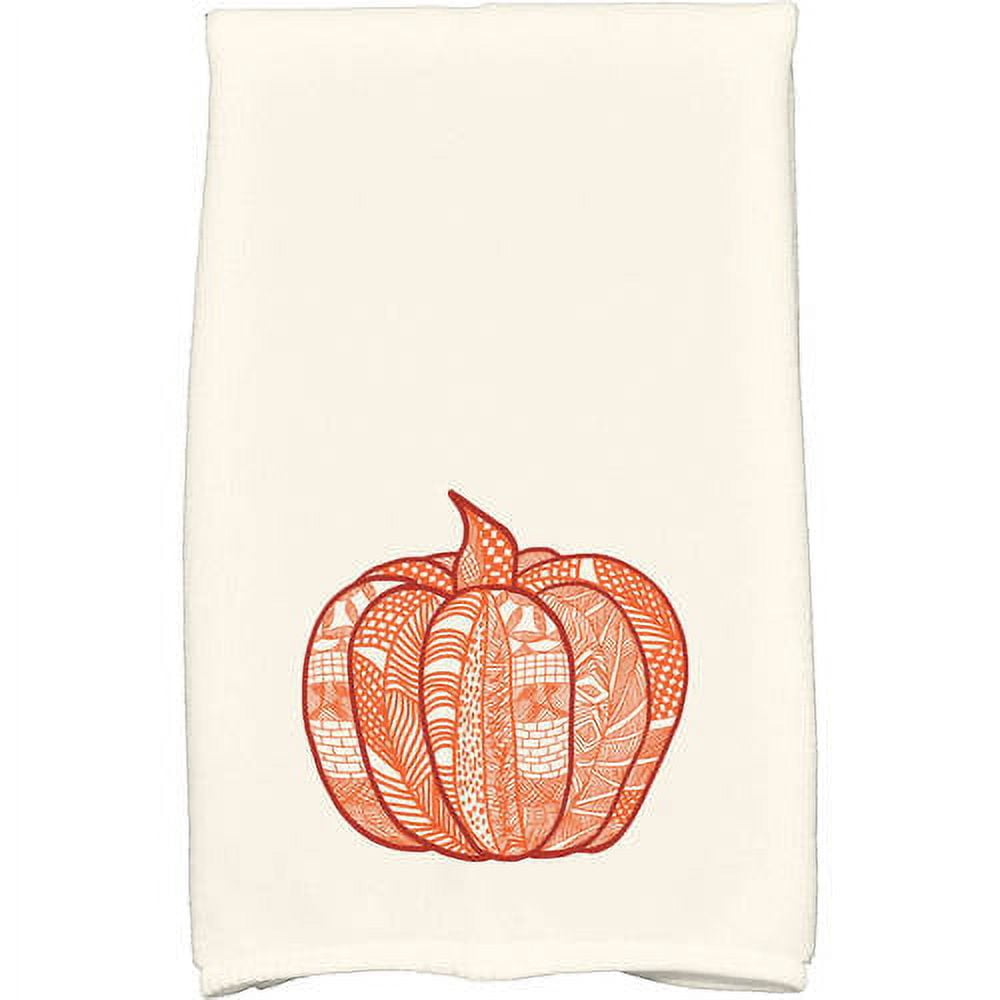 Simply Daisy 18" x 30" Pumpkin Patch Holiday Geometric Print Kitchen Towel