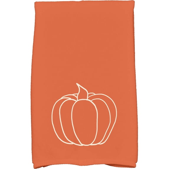 Simply Daisy 18" x 30" Pumpkin Pie Holiday Geometric Print Kitchen Towel