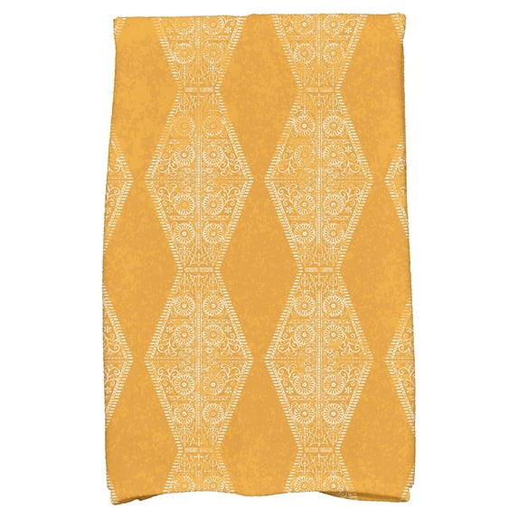 Simply Daisy 18" x 30" Pyramid Stripe Geometric Print Hand Towel