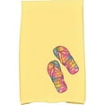 thumbnail image 1 of Simply Daisy 18" x 30" Rainbow Flip Flops Geometric Print Kitchen Towel, 1 of 2