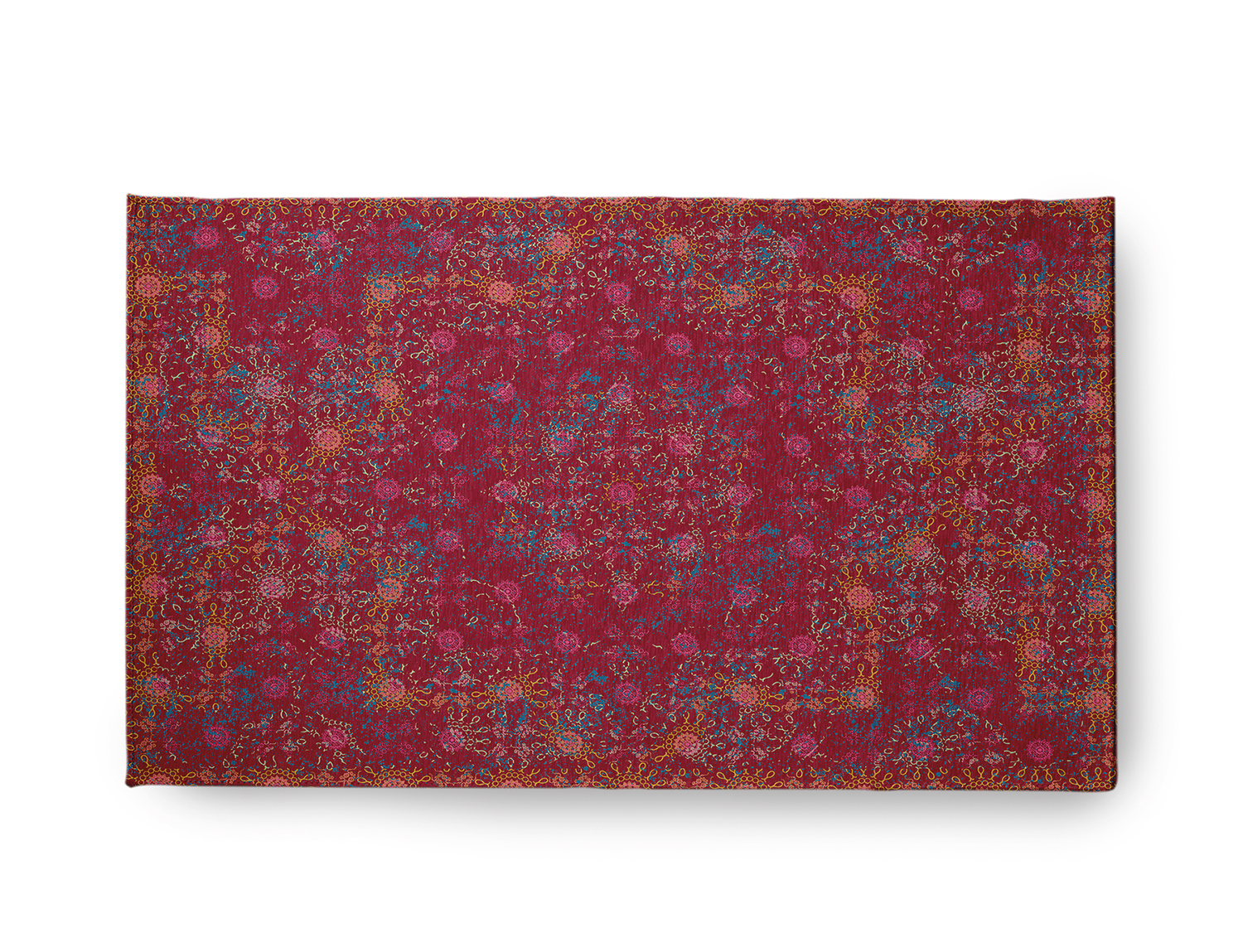 Simply Daisy 18" x 30" Red Layered Sun Tile Rug