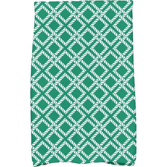 Simply Daisy 18" x 30" Rope Rigging Geometric Print Kitchen Towel