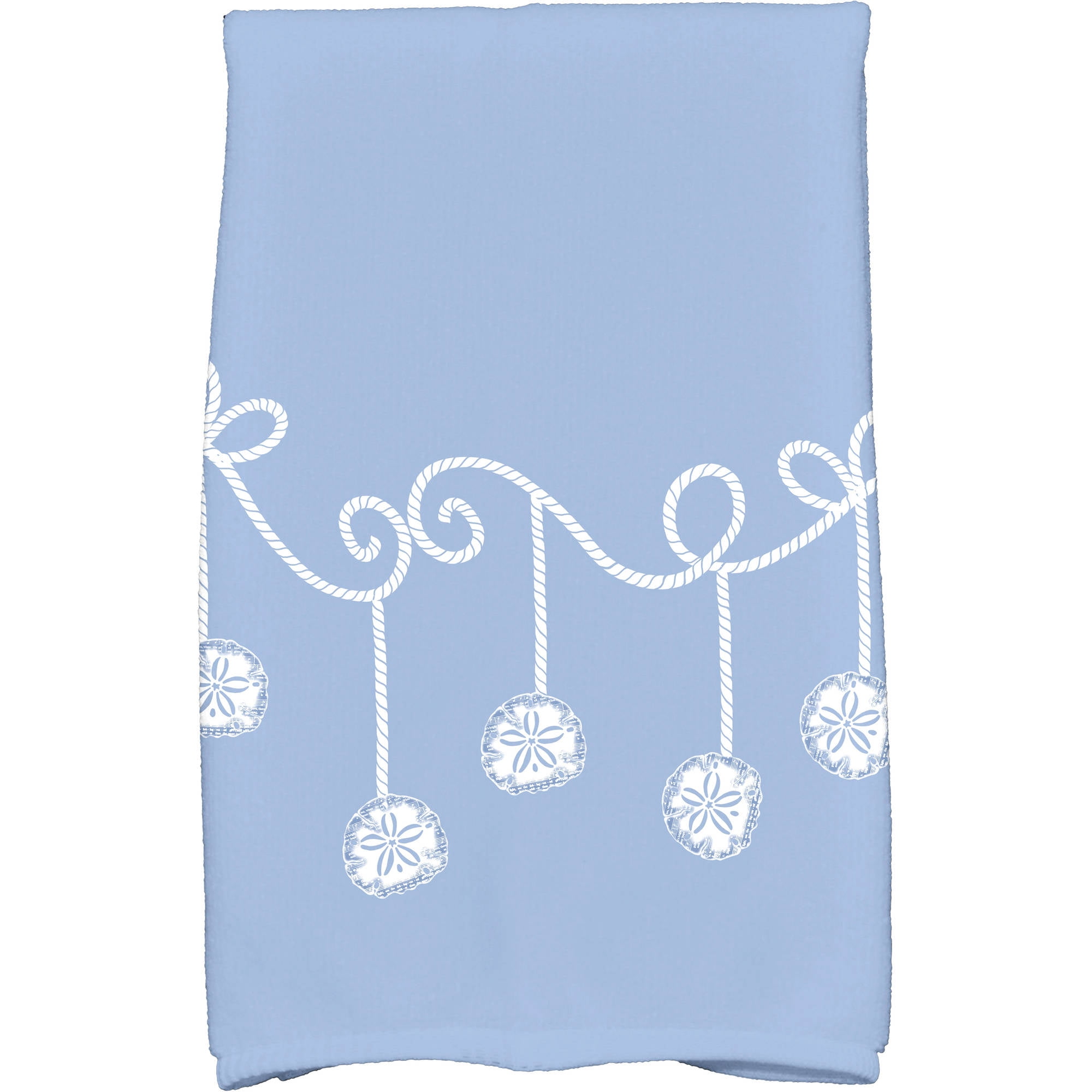 Simply Daisy 18" x 30" Sanddollar Ornaments Holiday Geometric Print Kitchen Towel