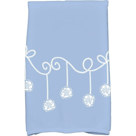 Simply Daisy 18" x 30" Sanddollar Ornaments Holiday Geometric Print Kitchen Towel