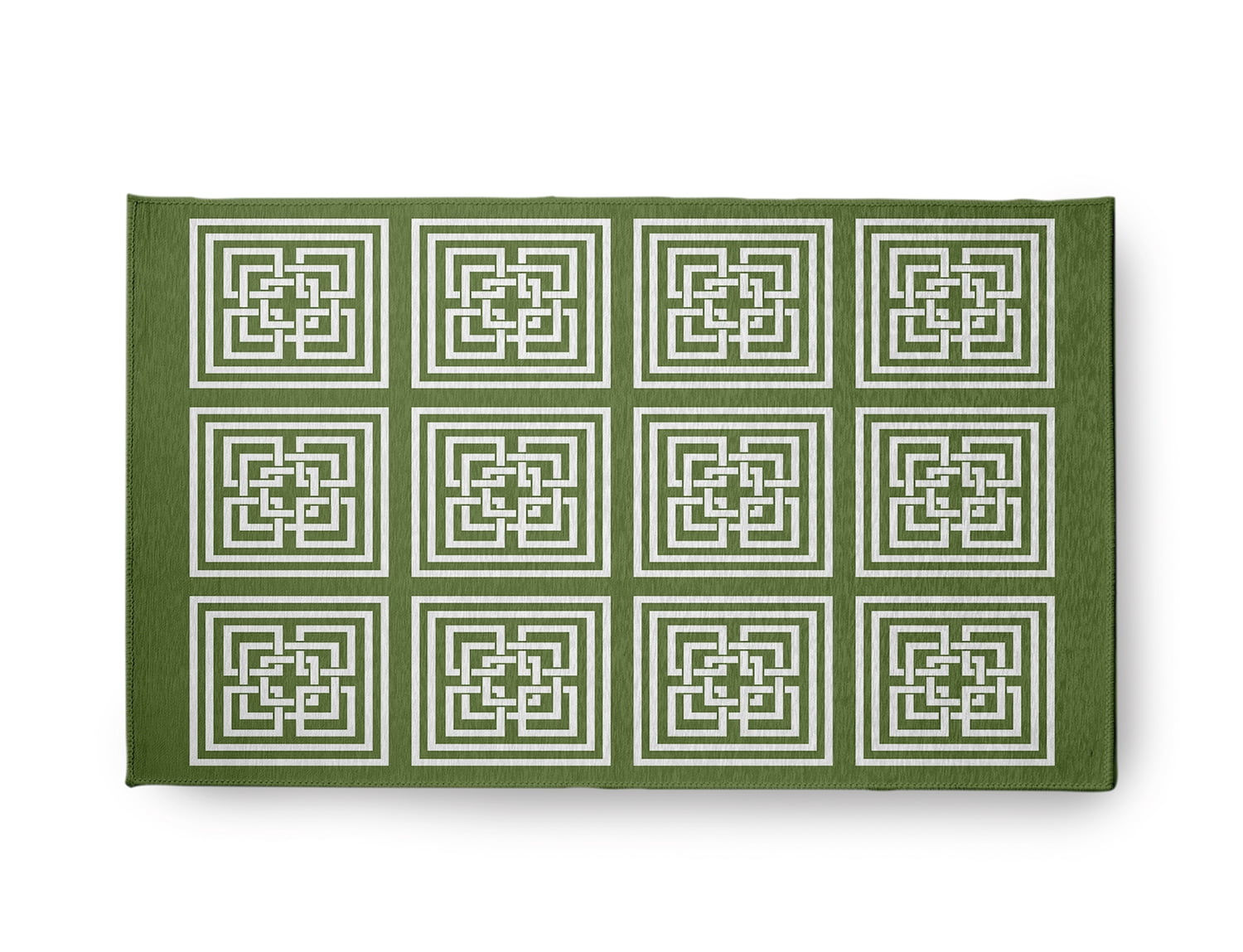 Simply Daisy 18" x 30" Scallion Greek New Key Indoor/outdoor Rug