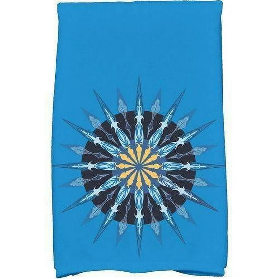 Simply Daisy 18" x 30" Sea Wheel Geometric Print Kitchen Towel