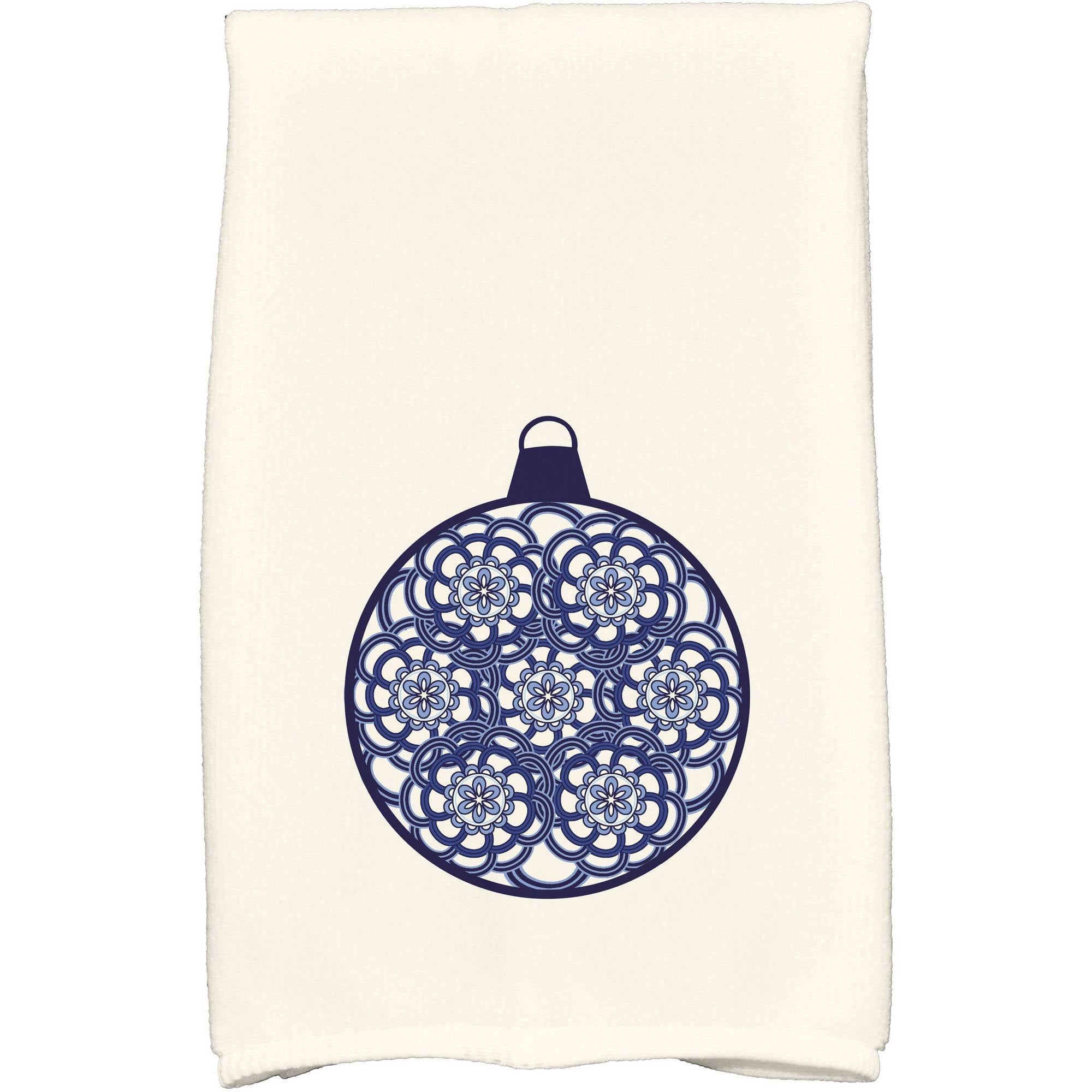 Simply Daisy 18" x 30" Snowflake Bulb Holiday Geometric Print Kitchen Towel
