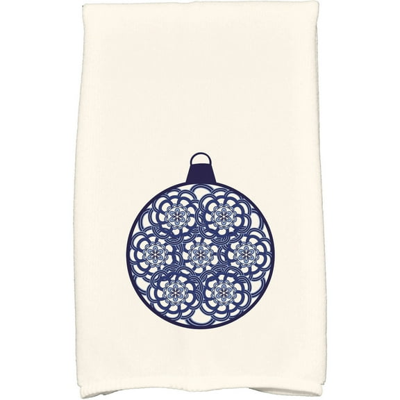 Simply Daisy 18" x 30" Snowflake Bulb Holiday Geometric Print Kitchen Towel