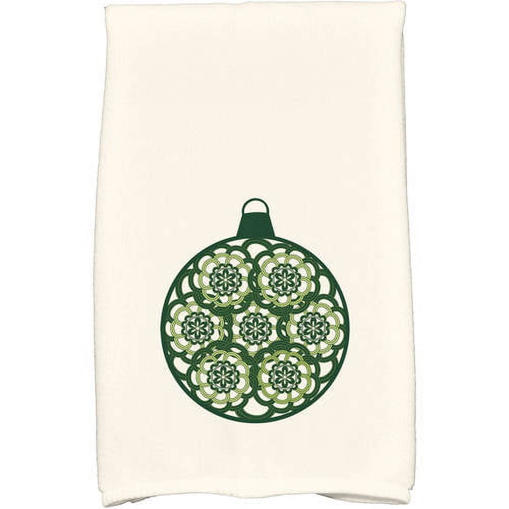 Simply Daisy 18" x 30" Snowflake Bulb Holiday Geometric Print Kitchen Towel