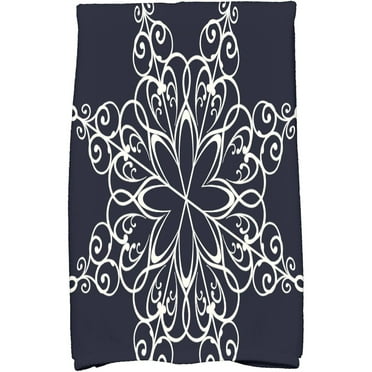 Simply Daisy 18" x 30" Snowflake Holiday Geometric Print Kitchen Towel