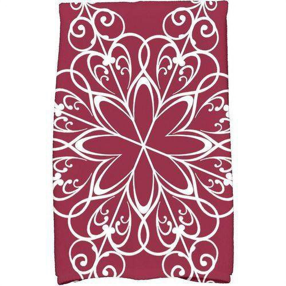 Simply Daisy 18" x 30" Snowflake Holiday Geometric Print Kitchen Towel