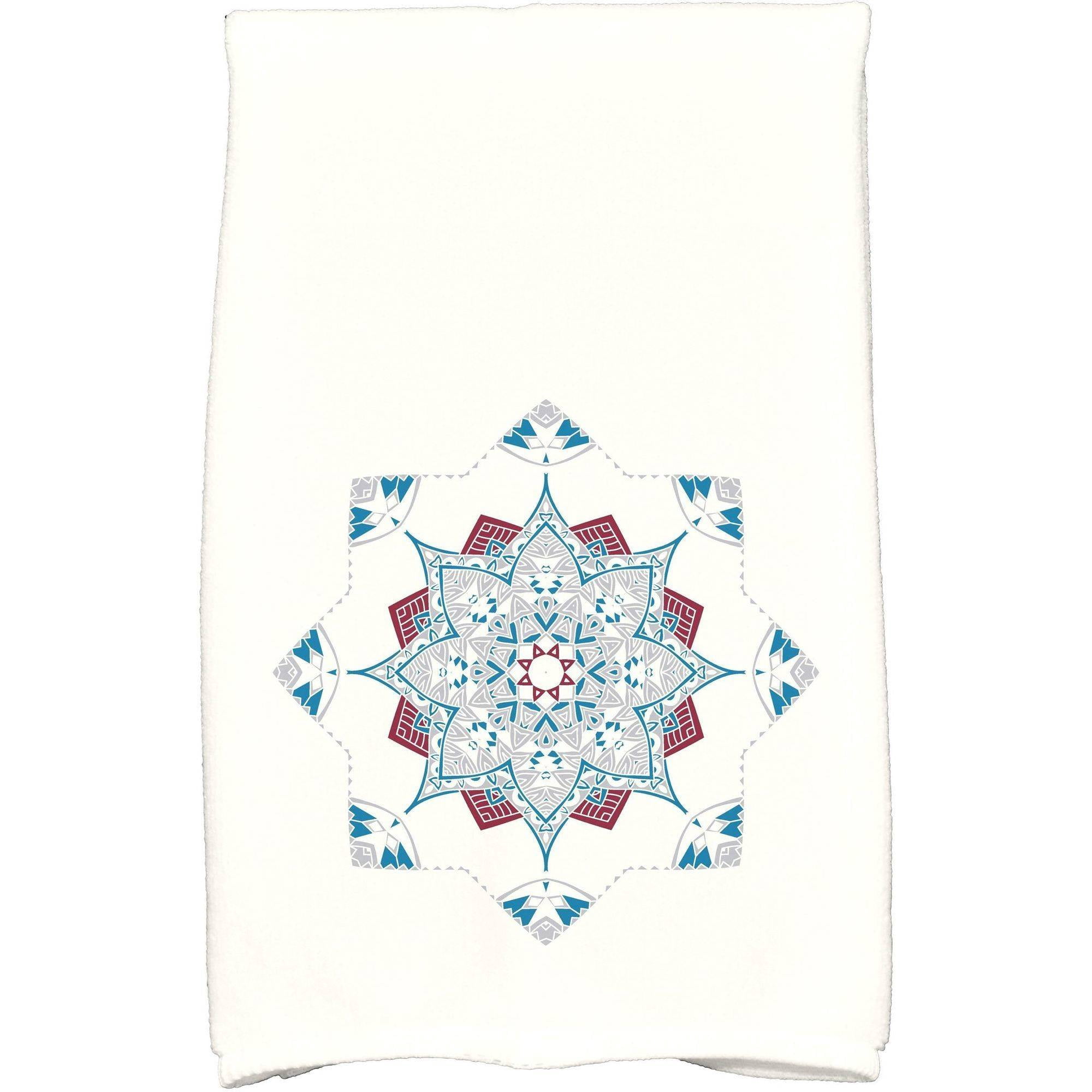 Simply Daisy 18" x 30" Snowflake Star Holiday Geometric Print Kitchen Towel
