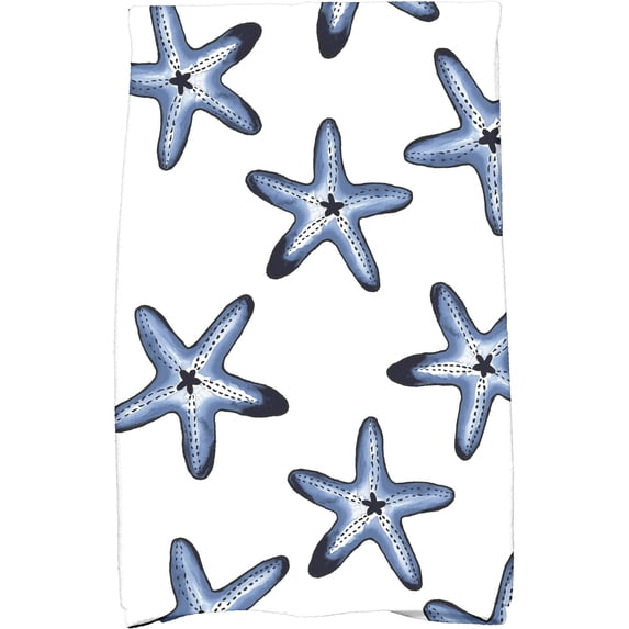 Simply Daisy 18" x 30" Soft Starfish Geometric Print Kitchen Towel