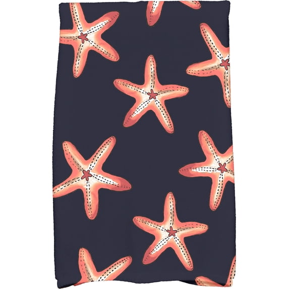 Simply Daisy 18" x 30" Soft Starfish Geometric Print Kitchen Towel