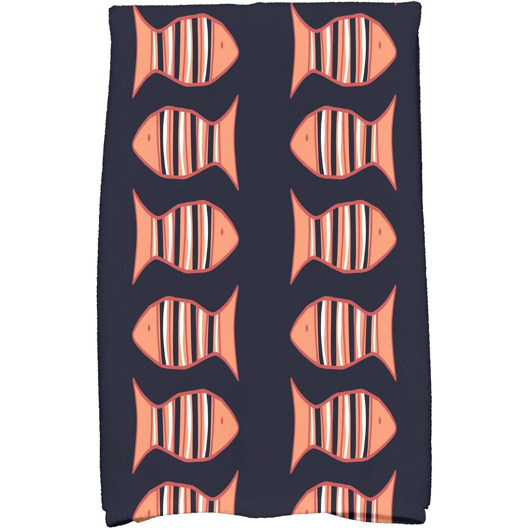 Simply Daisy 18" x 30" Something's Fishy Animal Print Kitchen Towel