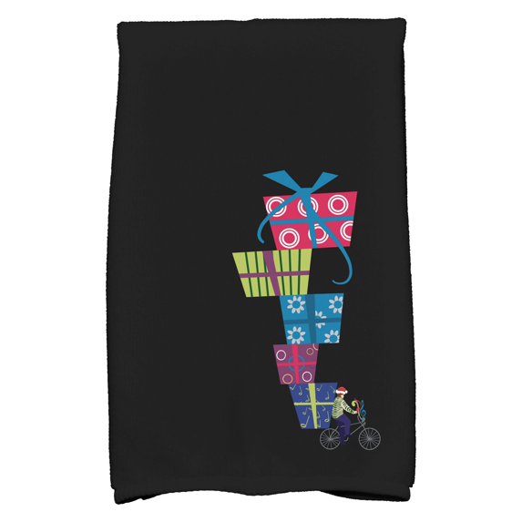 Simply Daisy 18" x 30" Special Delivery Holiday Geometric Print Kitchen Towel
