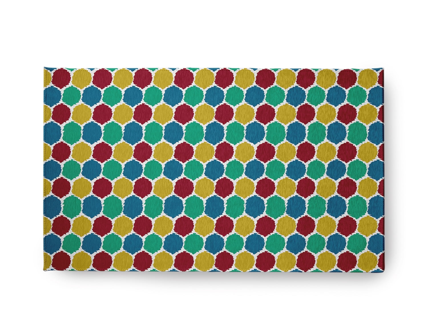 Simply Daisy 18" x 30" Sporty Red Geometric Indoor/outdoor Rug