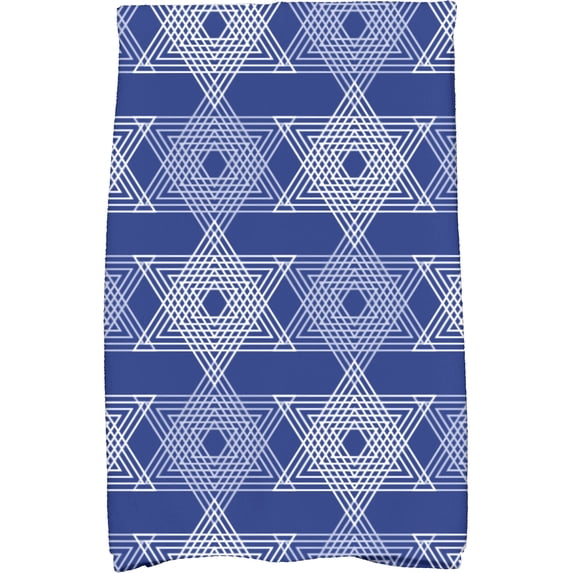 Simply Daisy 18" x 30" Star Light Holiday Geometric Print Kitchen Towel
