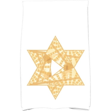 Simply Daisy 18" x 30" Star Mosaic Holiday Geometric Print Kitchen Towel