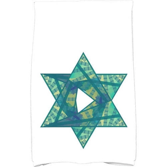 Simply Daisy 18" x 30" Star Mosaic Holiday Geometric Print Kitchen Towel