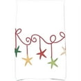 thumbnail image 1 of Simply Daisy 18" x 30" Starfish Ornaments Holiday Geometric Print Kitchen Towel, 1 of 2