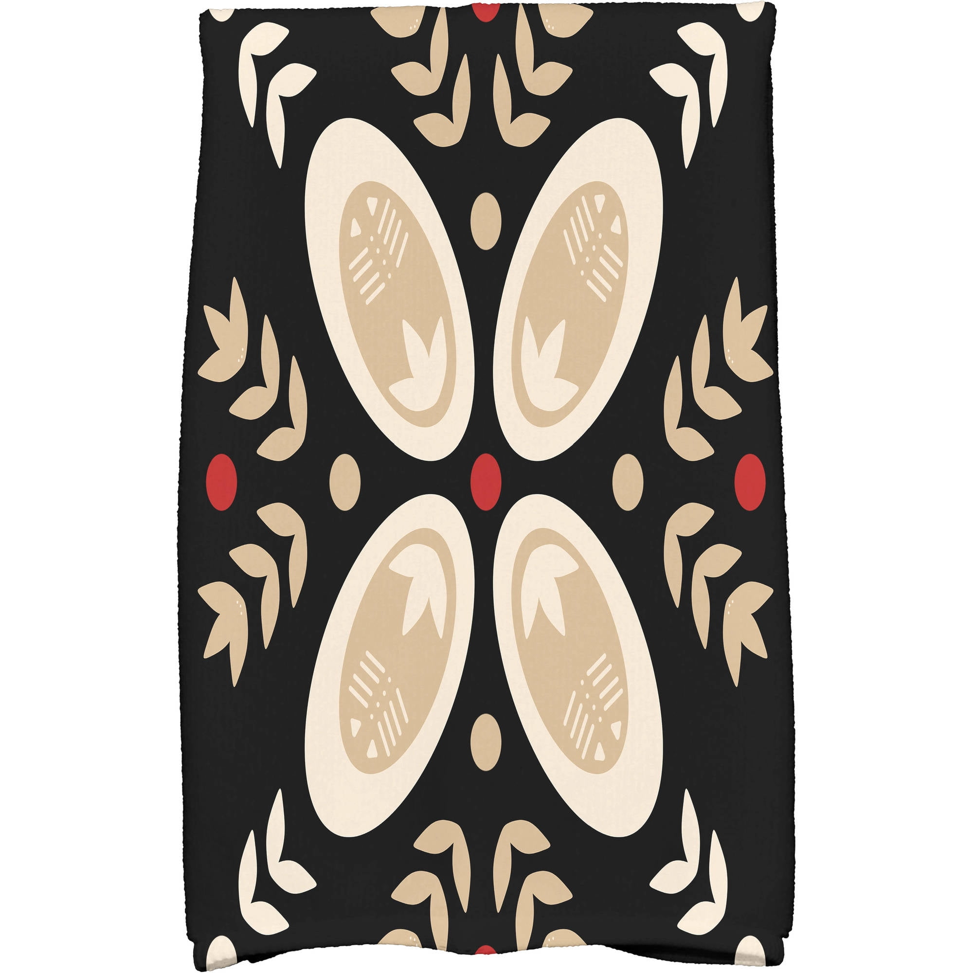 Simply Daisy 18" x 30" Tradition Holiday Geometric Print Kitchen Towel