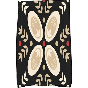 Simply Daisy 18" x 30" Tradition Holiday Geometric Print Kitchen Towel