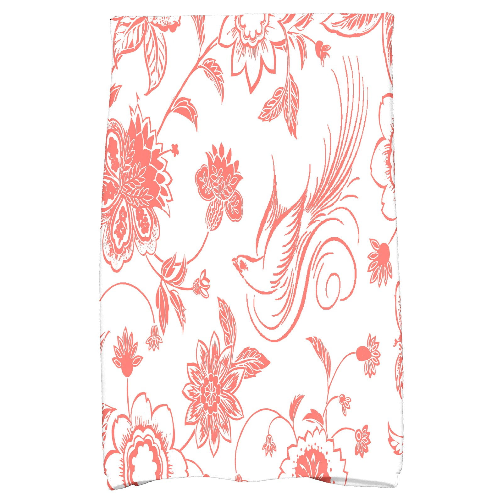Simply Daisy 18" x 30" Traditional Bird Floral Floral Print Hand Towel