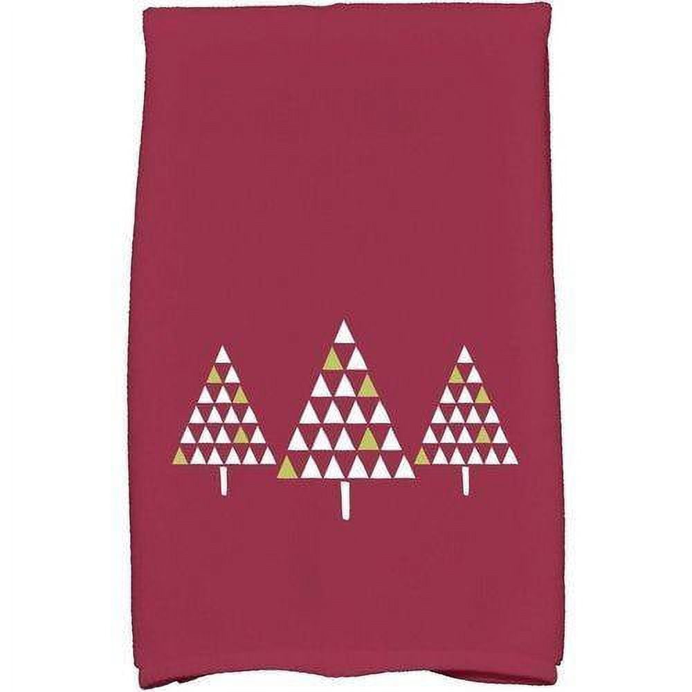 Simply Daisy 18" x 30" Trio of Trees Holiday Geometric Print Kitchen Towel