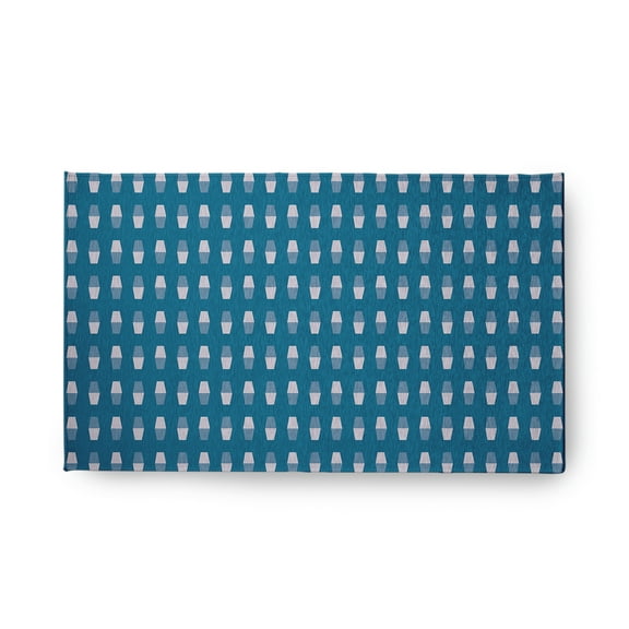 Simply Daisy 18" x 30" Unreal Teal Bowling Pins Rug