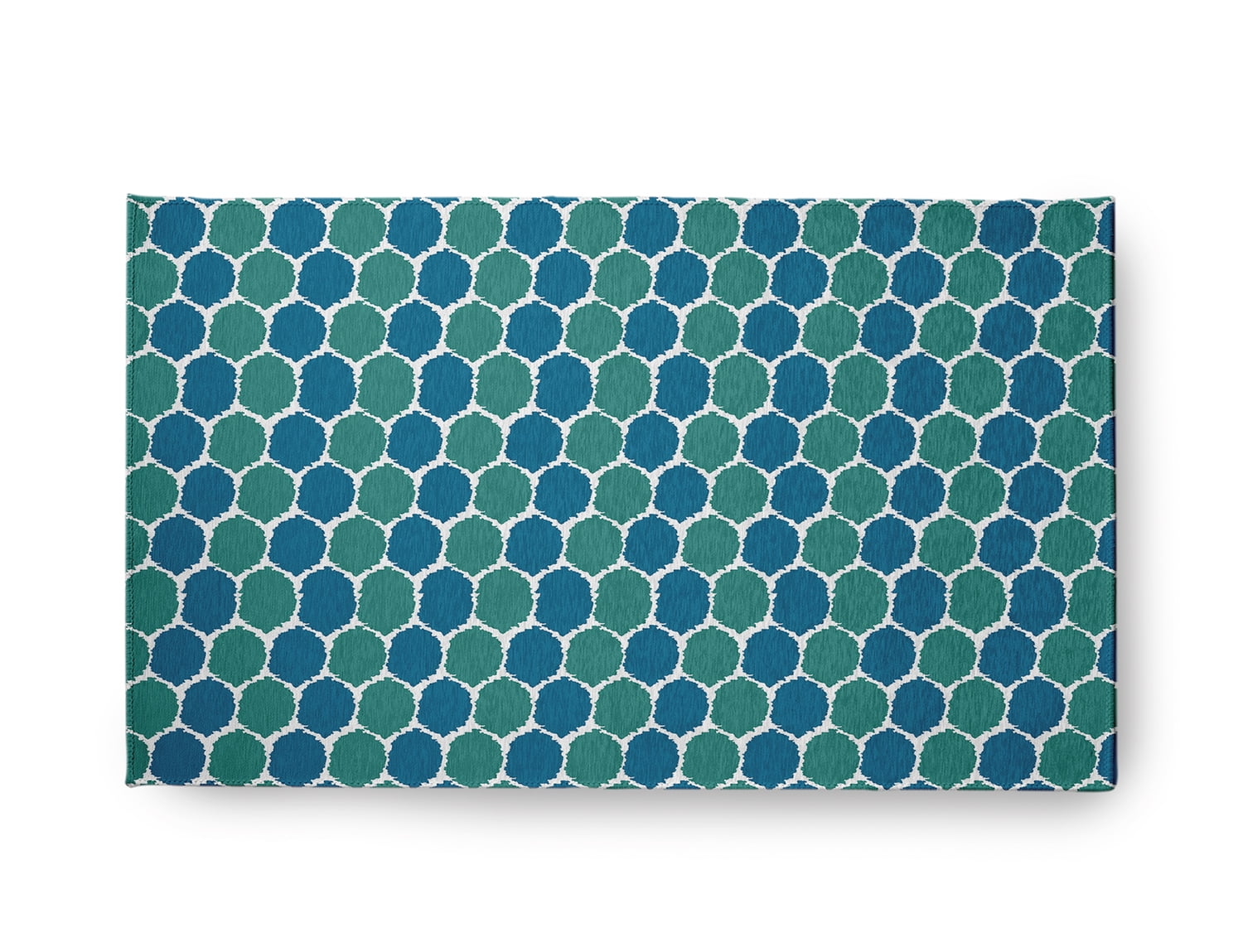 Simply Daisy 18" x 30" Unreal Teal Geometric Rug