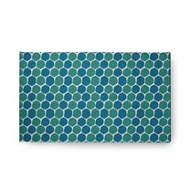 Simply Daisy 18" x 30" Unreal Teal Geometric Rug