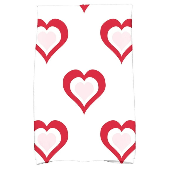 Simply Daisy 18" x 30" Valentine Print Hand Towel