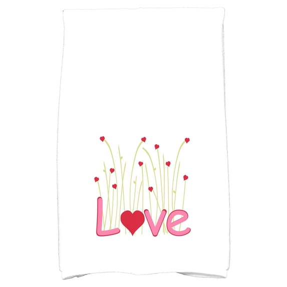 Simply Daisy 18" x 30" Valentine Print Hand Towel