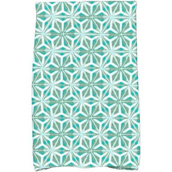 Simply Daisy 18" x 30" Water Mosaic Geometric Print Kitchen Towel