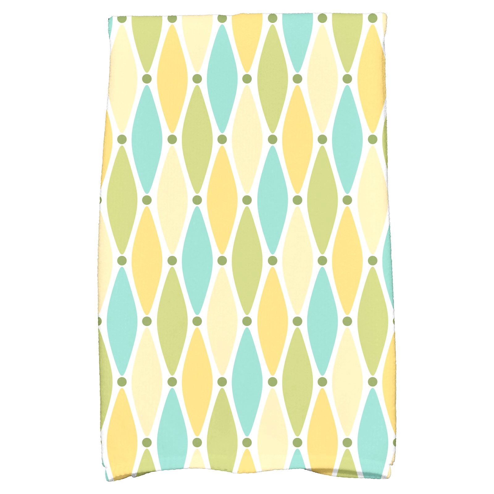 Simply Daisy 18" x 30" Wavy Splash Geometric Print Hand Towel