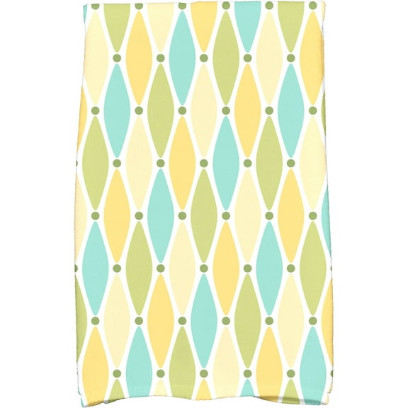 Simply Daisy 18" x 30" Wavy Splash Geometric Print Kitchen Towel