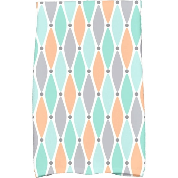 Simply Daisy 18" x 30" Wavy Splash Geometric Print Kitchen Towel