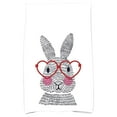 thumbnail image 1 of Simply Daisy 18" x 30" What's Up Bunny Easter Animal Print Kitchen Towel, 1 of 2