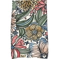 thumbnail image 1 of Simply Daisy 18" x 30" Zentangle Floral Floral Print Kitchen Towel, 1 of 2