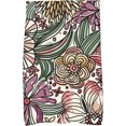 thumbnail image 1 of Simply Daisy 18" x 30" Zentangle Floral Floral Print Kitchen Towel, 1 of 2
